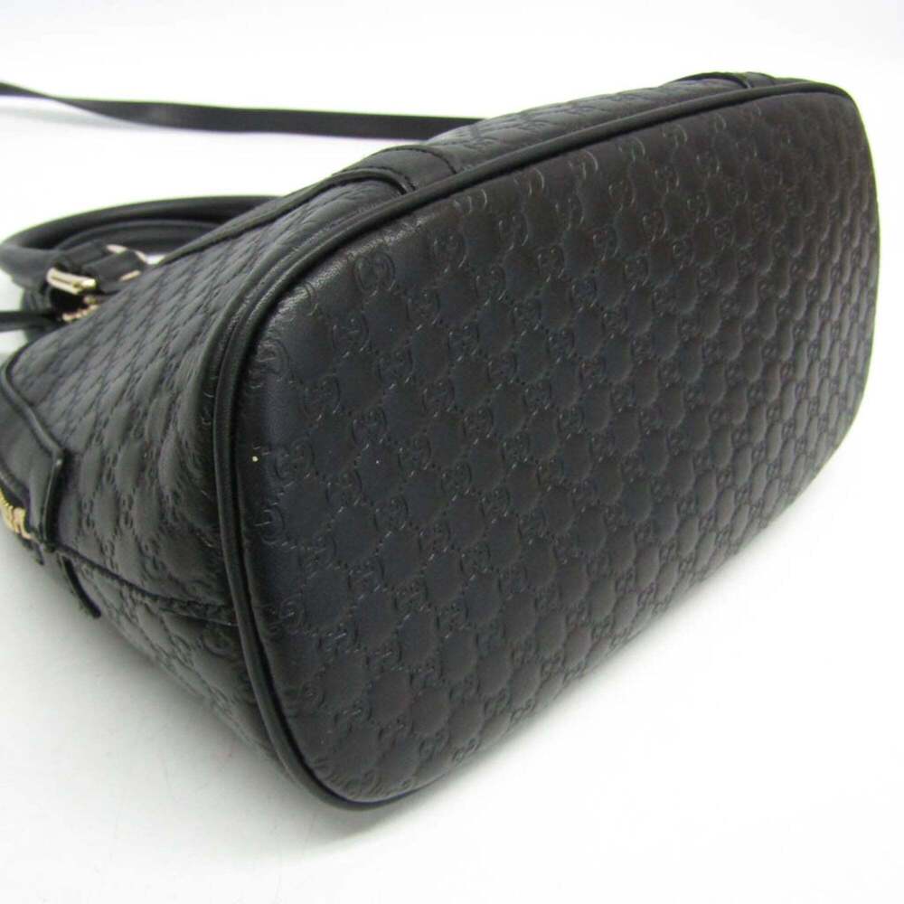 GUCCI Authentic Black Leather Shoulder Bag - Picture 5 of 16
